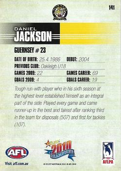 2010 Select AFL Champions #141 Daniel Jackson Back